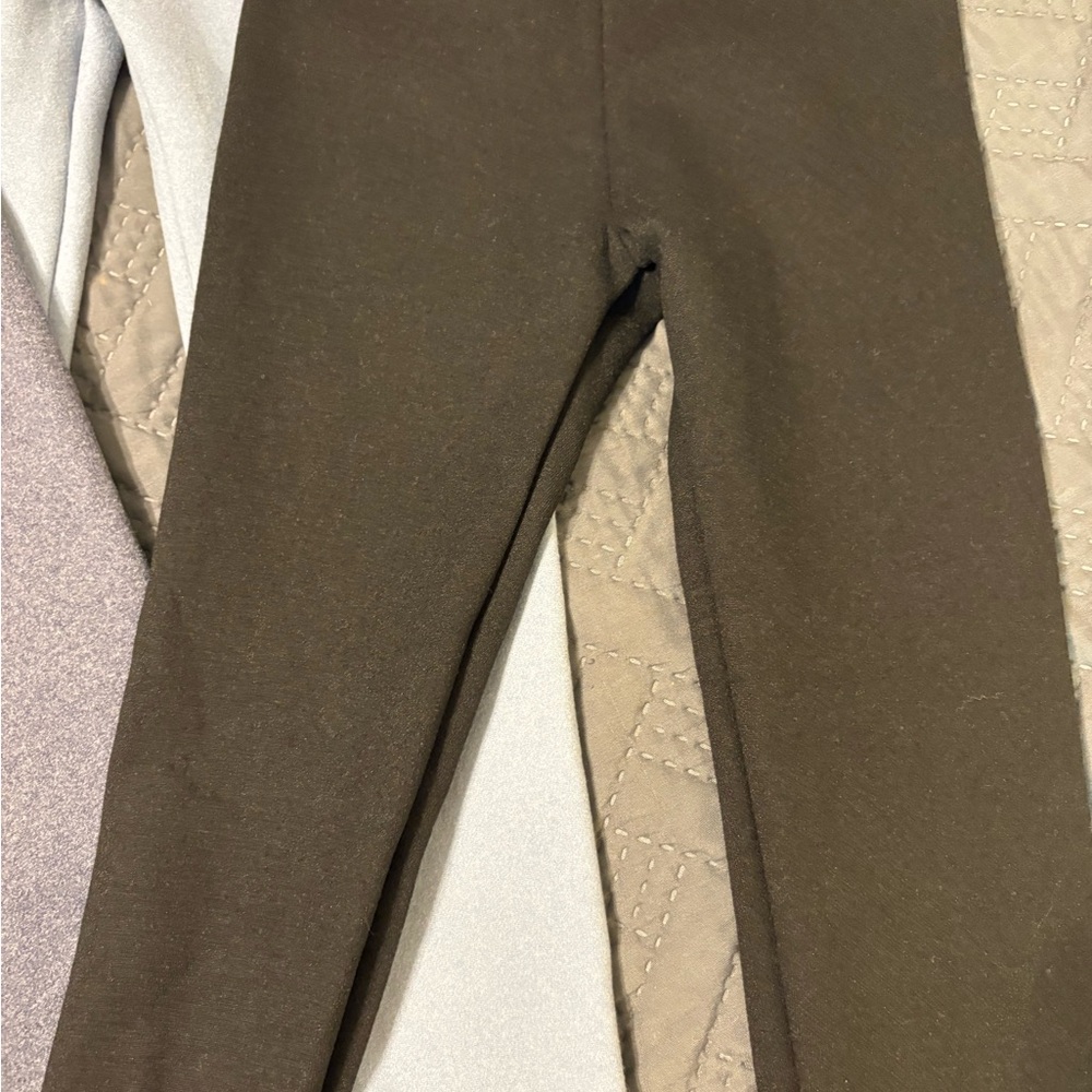 3 PC, SHEIN Black, Light Blue and charcoal grey soft fleece leggings SZ 4T - Picture 3 of 8